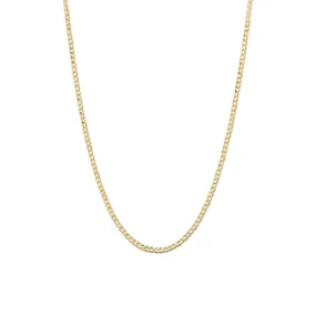 3.5mm Flat Curb Chain Necklace