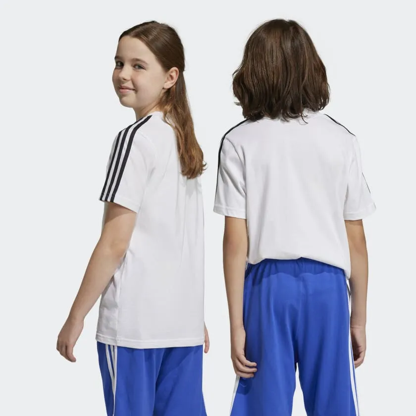 ADIDAS JUNIOR ESSENTIALS 3-STRIPES WHITE TEE