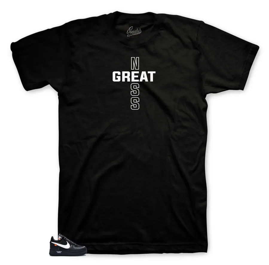 Air Force 1 The Ten Black Greatness Cross  Shirt