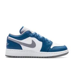 Air Jordan 1 Low (GS) - True Blue/Cement Grey/White