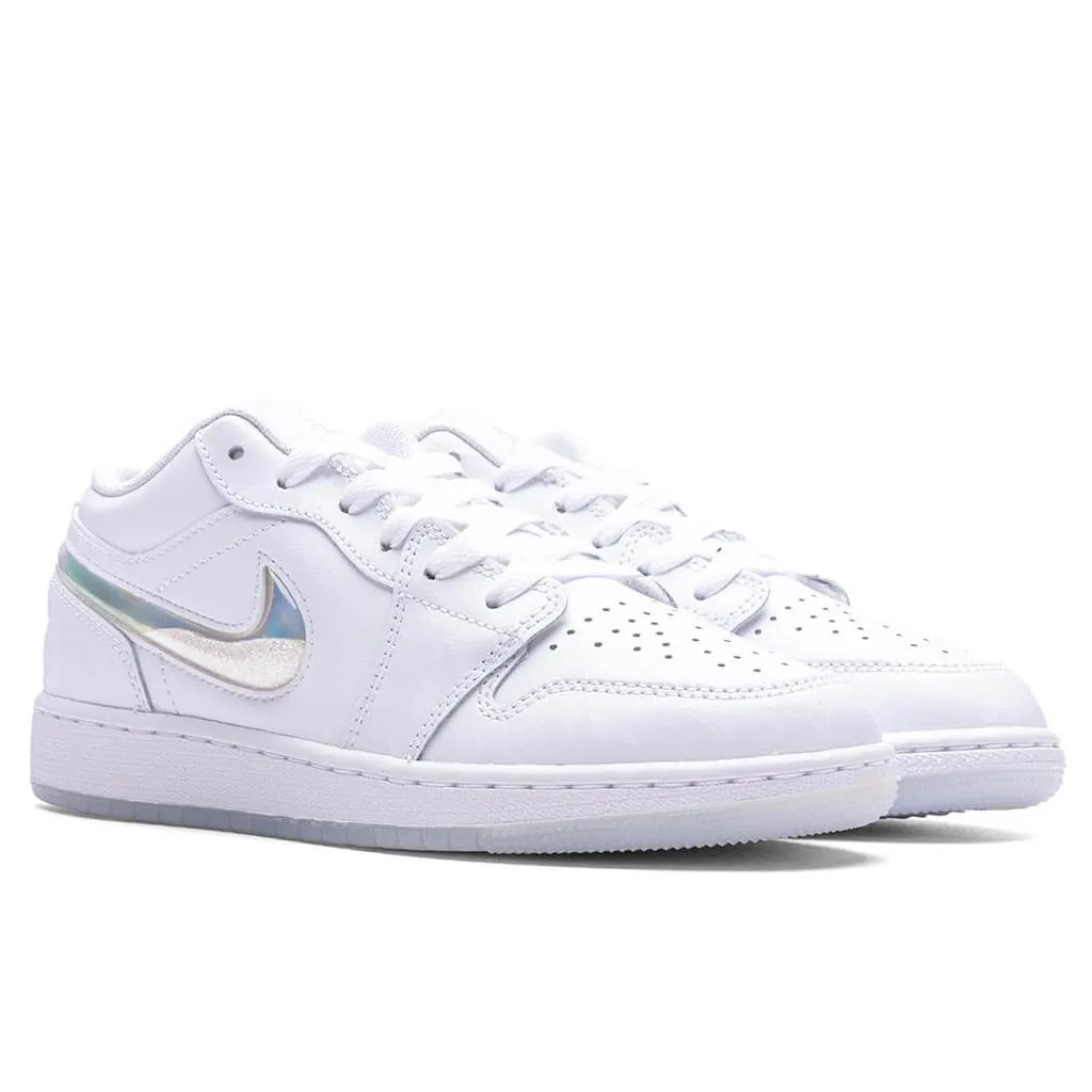 Air Jordan 1 Low SE (GS) - White/Ice Blue