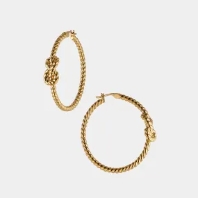 AJOA VACAY ROPE HOOP EARRINGS