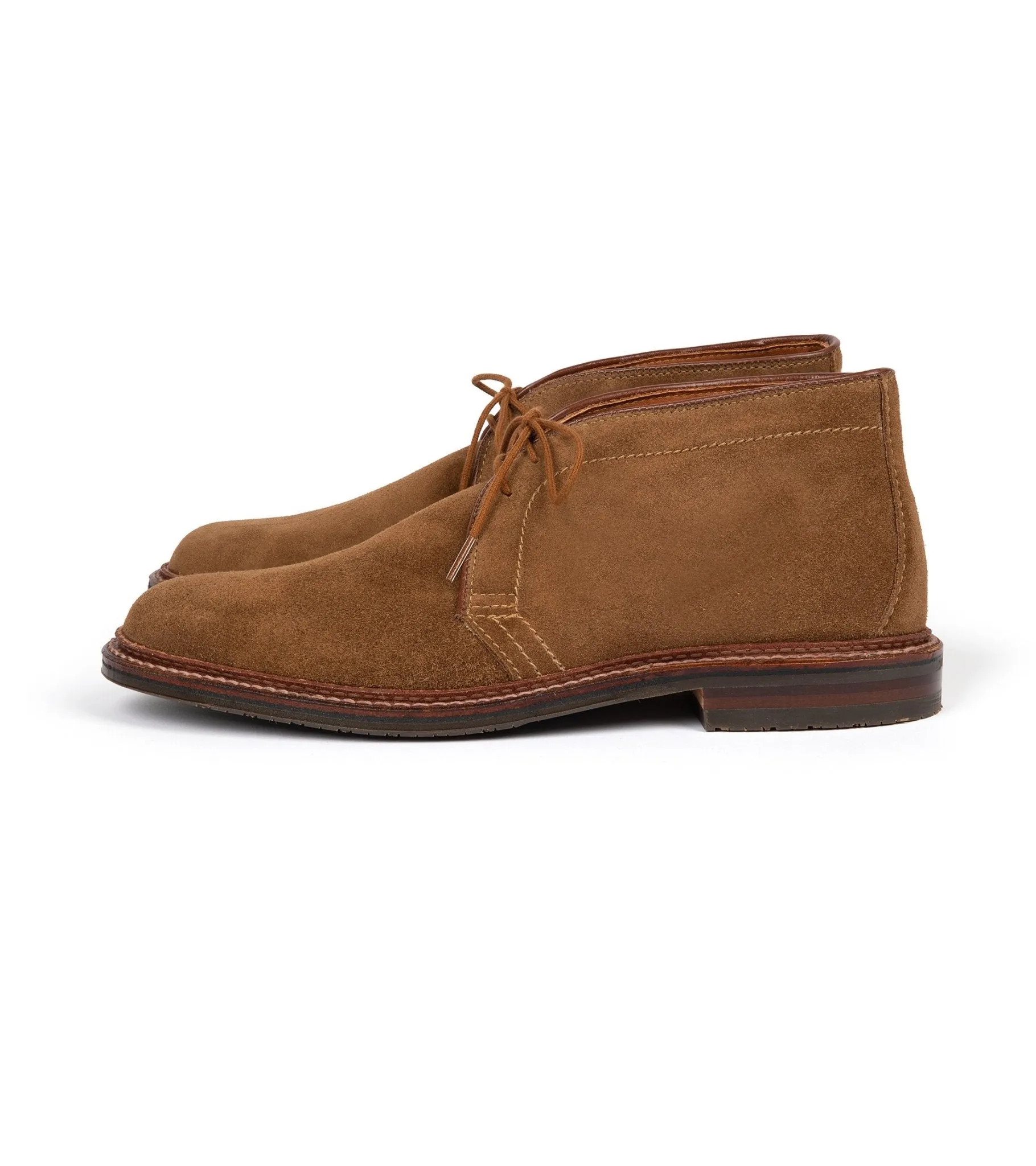 Alden Suede Rubber Soled Chukka: Snuff 1593L