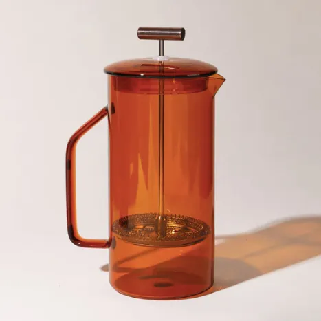 amber glass french press