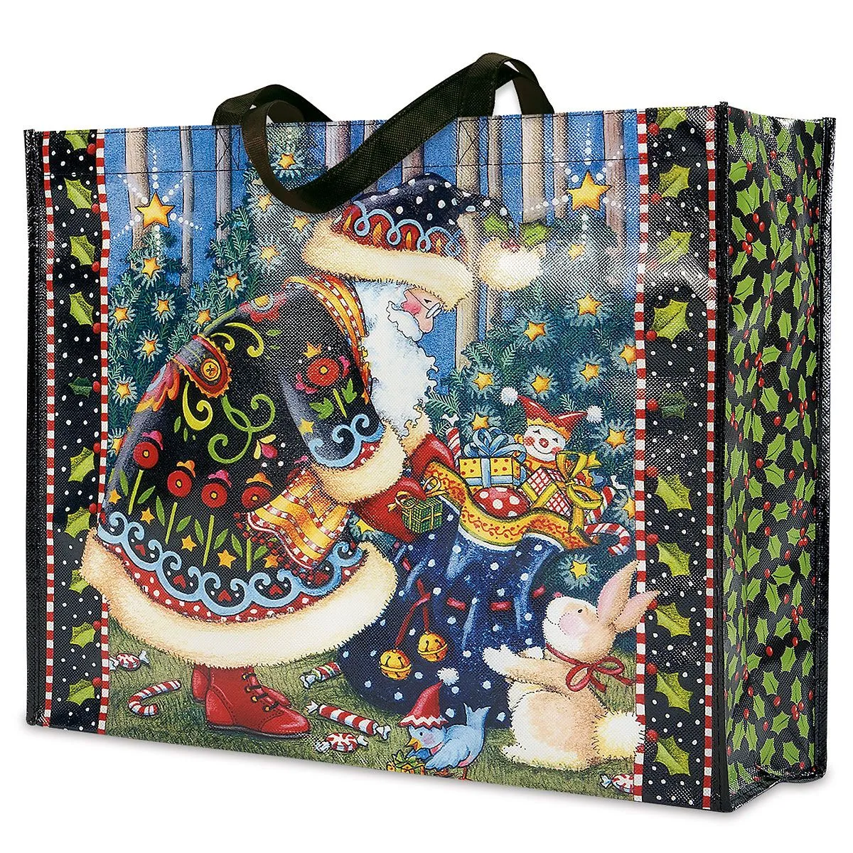 Animals Christmas Large Shopping Tote