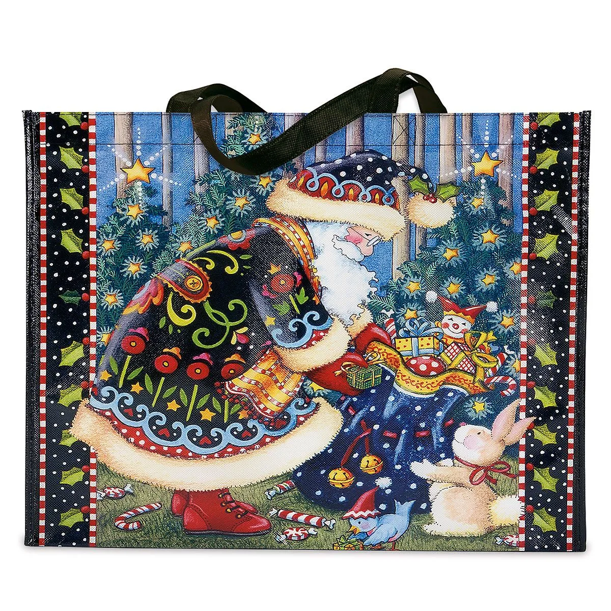 Animals Christmas Large Shopping Tote