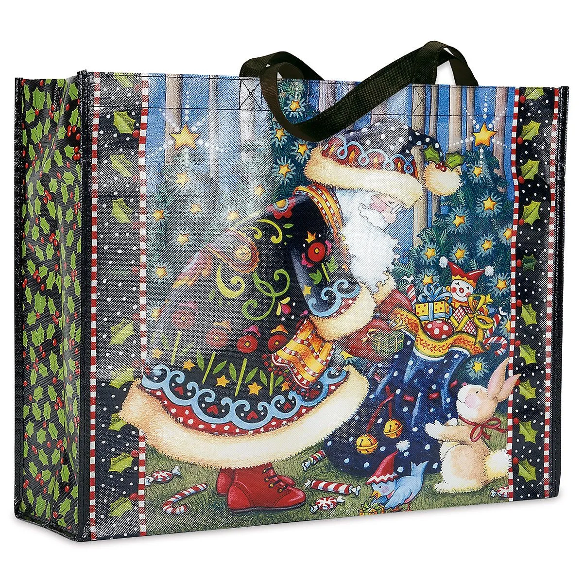 Animals Christmas Large Shopping Tote