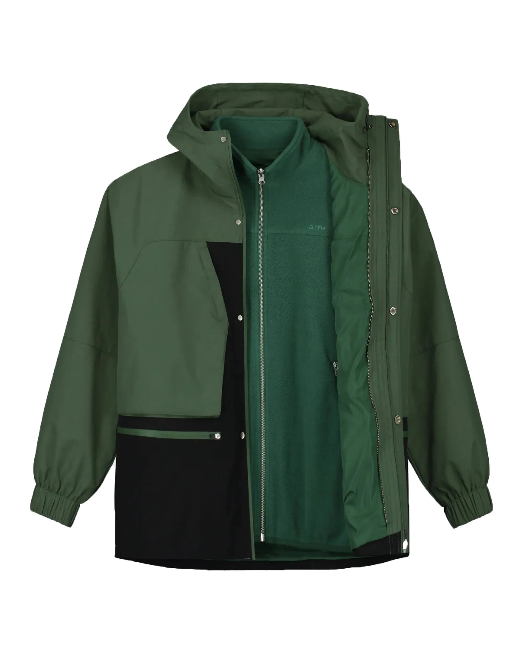 Arte Antwerp Jake Contrast Jacket Verde