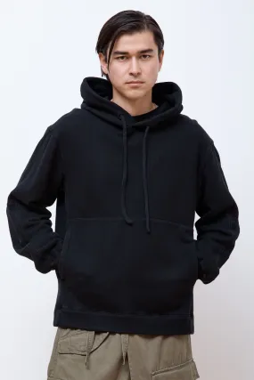 Articulated Hemp Hooded Sweat Black