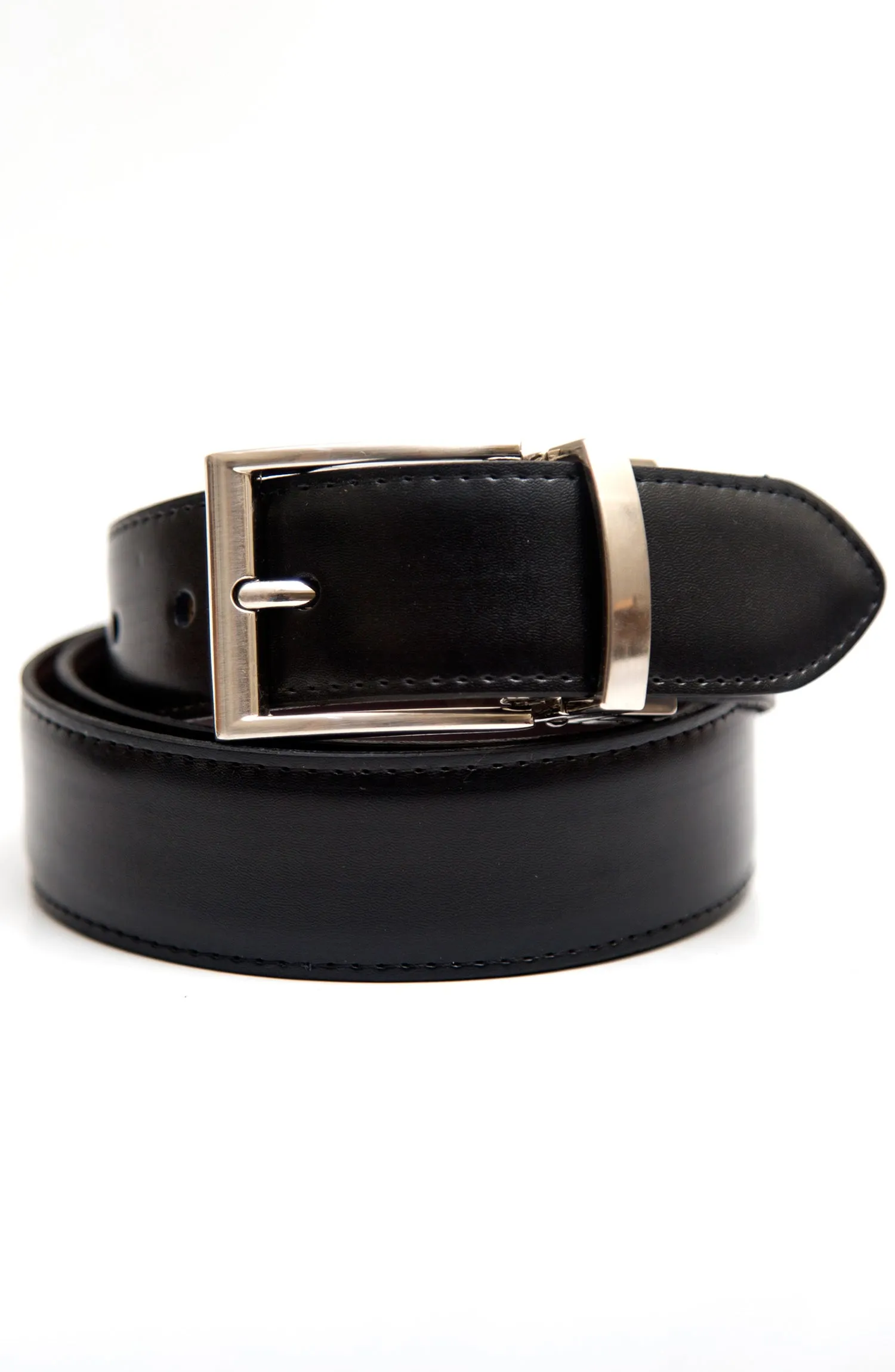 Black and Brown Reversible Leather Belt