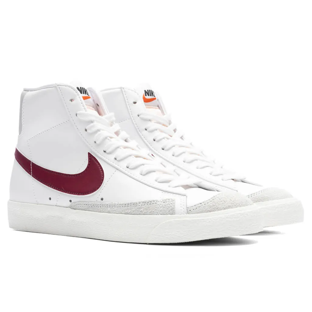 Blazer Mid '77 Vintage - White/Dark Beetroot/Grey Fog/Black