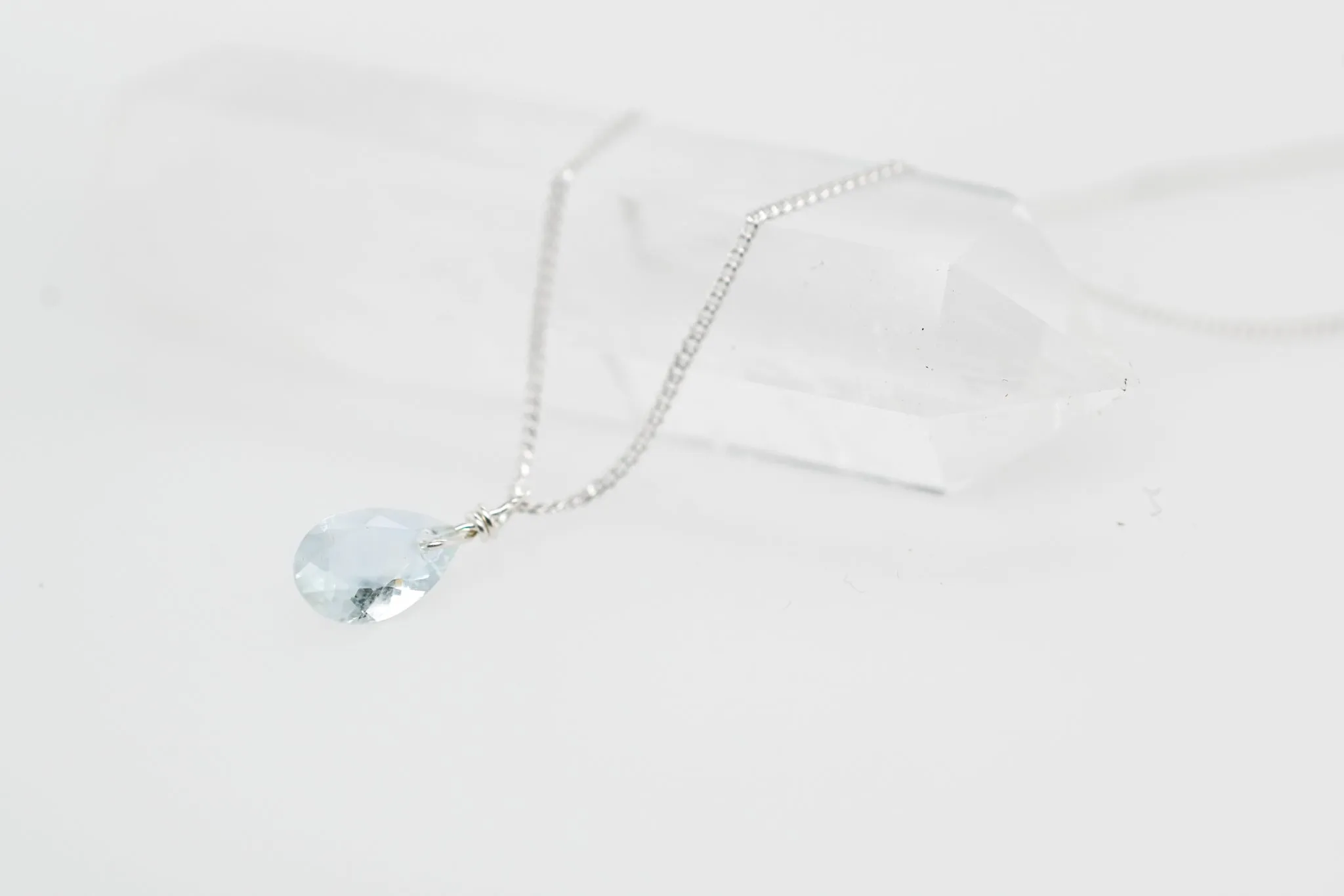 Bohemian Birthstone - March - Auquamarine Necklace