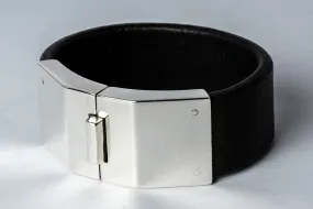 Box Lock Bracelet (Facet, Narrow, BLK PA)