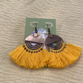 Brenda Yellow Earrings