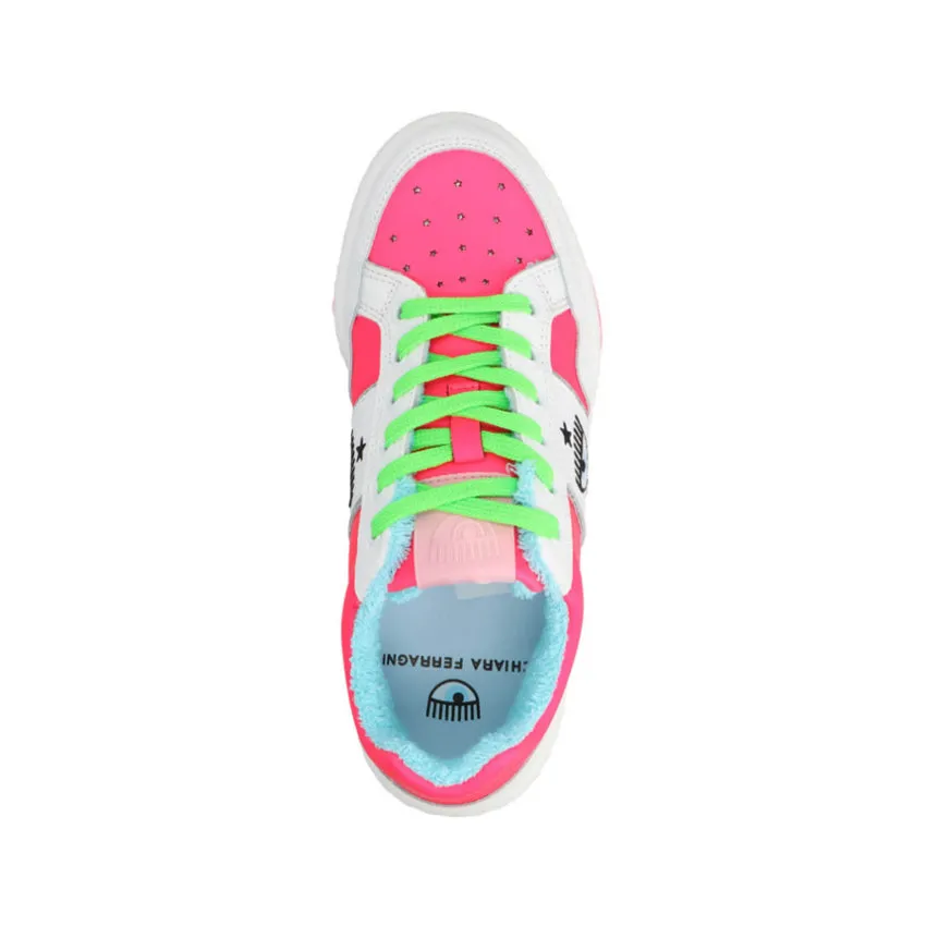 CHIARA FERRAGNI SNEAKERS CF3002 ROSA FLUO