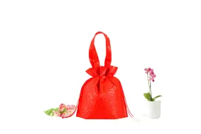 Chinese New Year Solid Colour Non-Woven Drawstring Bag