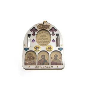 Christian Blessing Icon Set in English / Russian / Spanish from Holyland Jerusalem