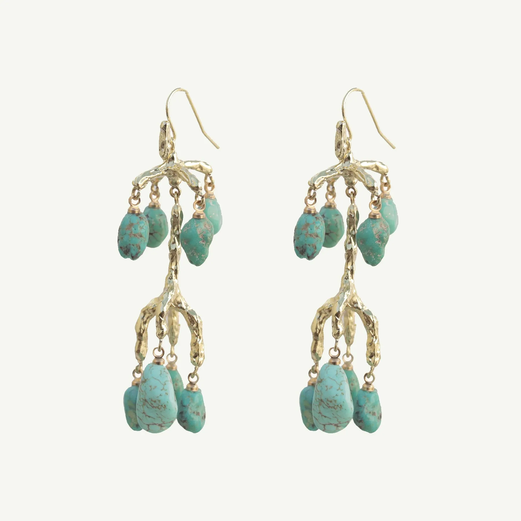 Delia Turquoise Earrings Medium