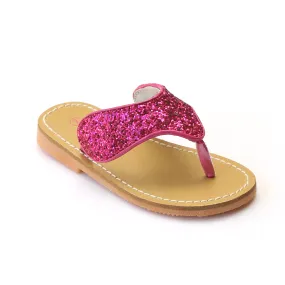 FINAL SALE - L'Amour Girls Glitter Sparkly Sandals