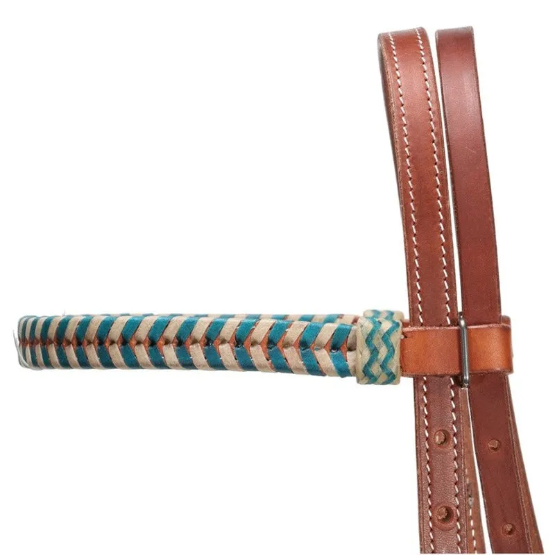 Fort Worth Headstall Aponi Turquoise Two-Tone