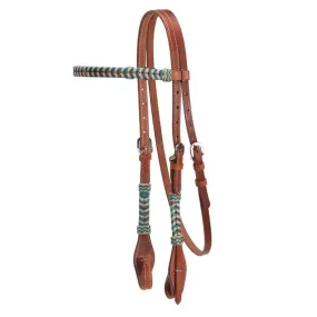 Fort Worth Headstall Aponi Turquoise Two-Tone