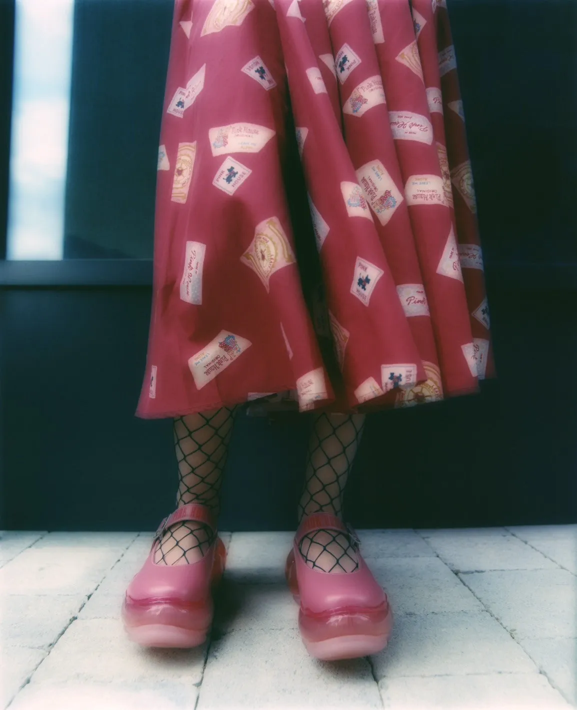 Gathered Dress / Red / MIKIOSAKABE × PINK HOUSE