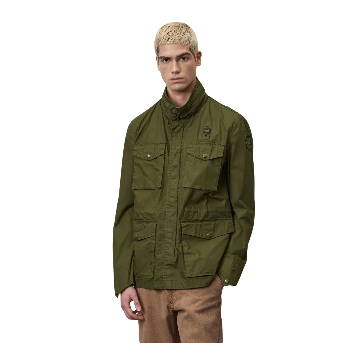 Giubbino Uomo Blauer Field Jacket Verde