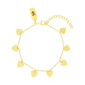 HEIRLOOM HEART BRACELET GOLD