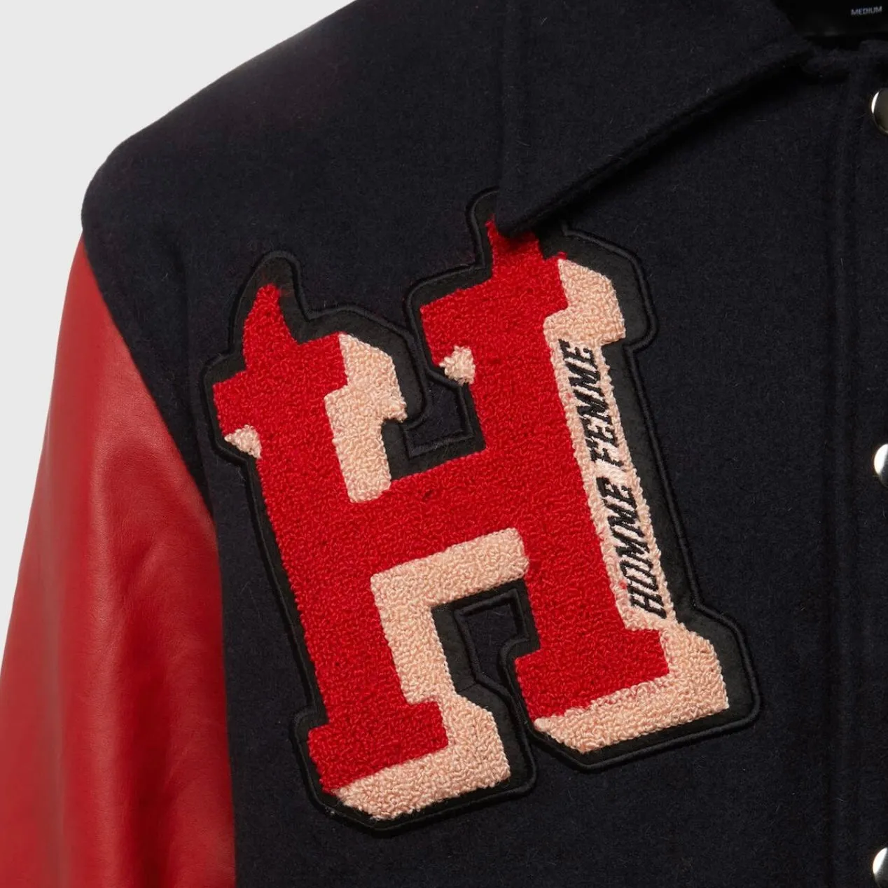 Homme Femme World Champs Letterman Jacket (Black/Red)