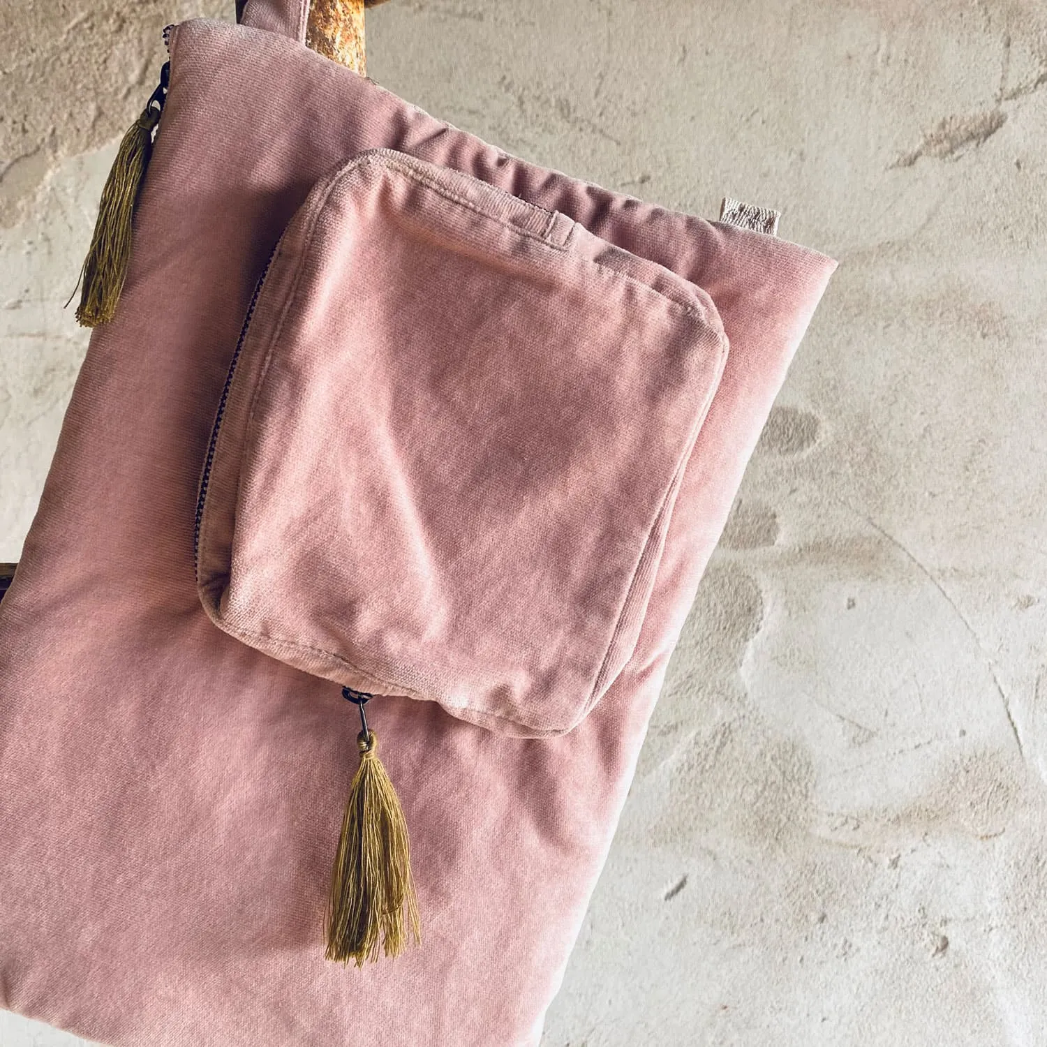 Laptop Case  - WV Woven Velvet - S007 Dusty Pink