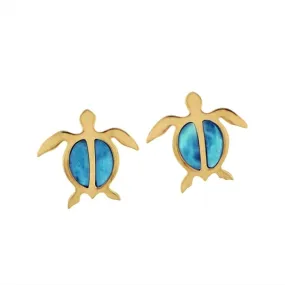 Larimar Lanai Honu Earrings