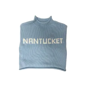 Latitude Children's Nantucket Sweater in Light Blue