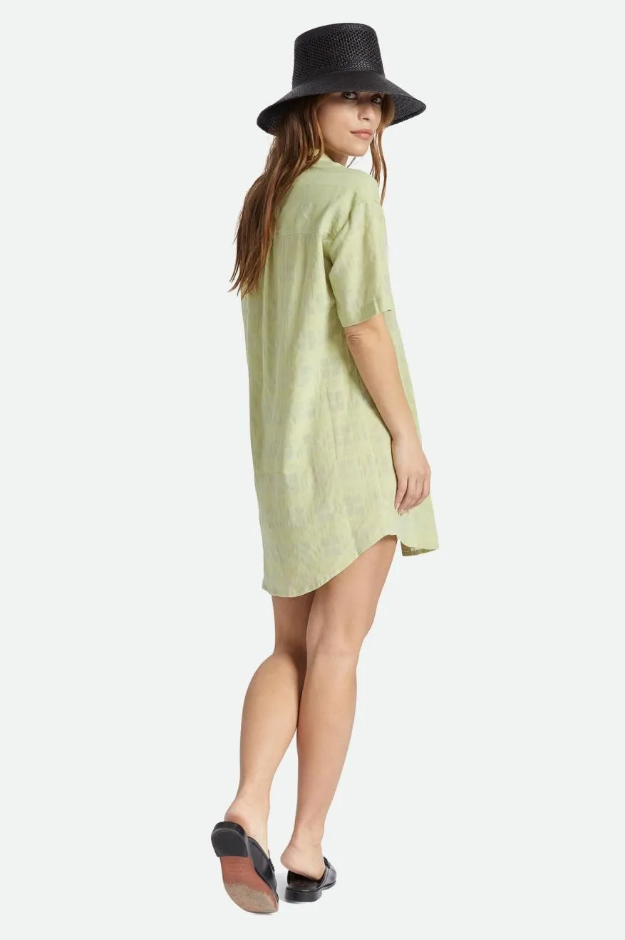 Leon S/S Overshirt Dress - Pear