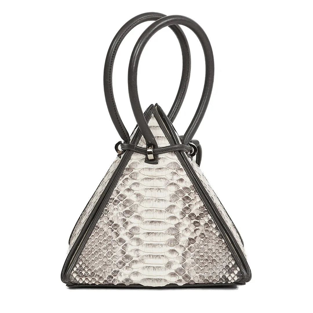 LIA Exotic Python Natural Leather Handbag