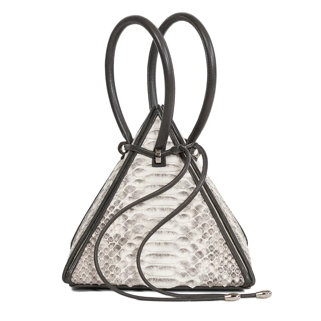 LIA Exotic Python Natural Leather Handbag