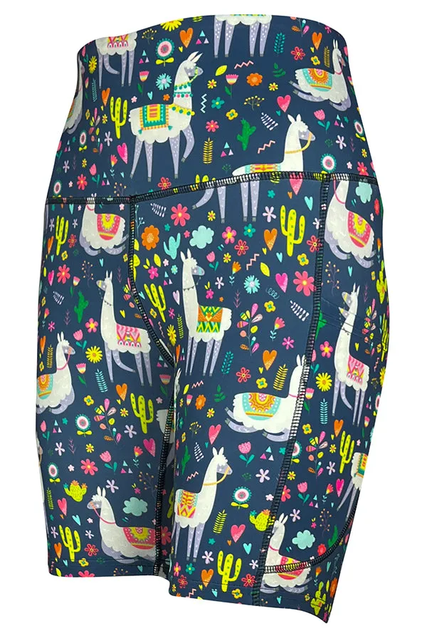 Llamas At Leisure Shorts   Pockets