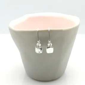 LOVE Cube Silver Pendant Earrings