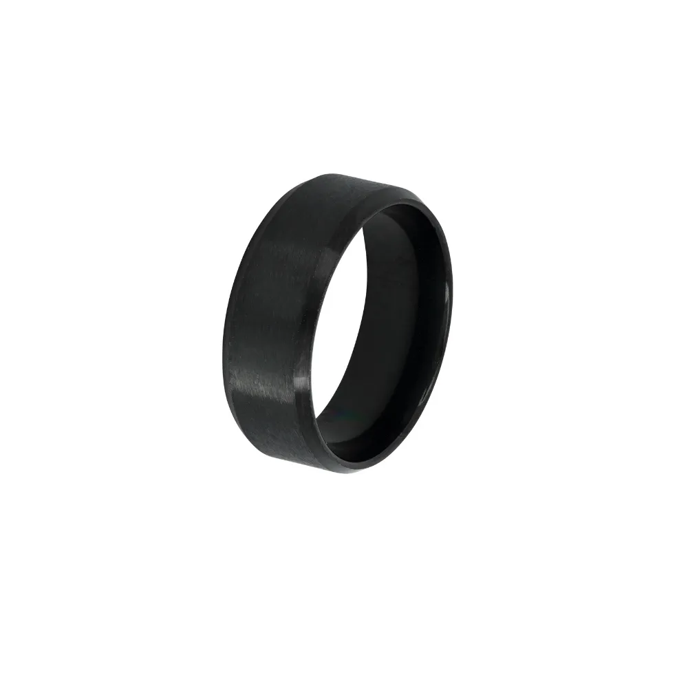 Mens Band Ring - Black