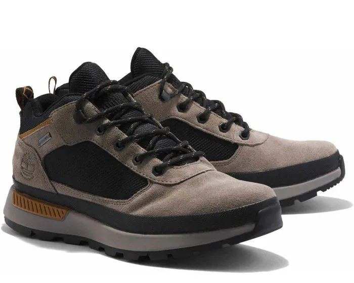 Mens Field Trekker Waterproof Low - Med Grey Suede