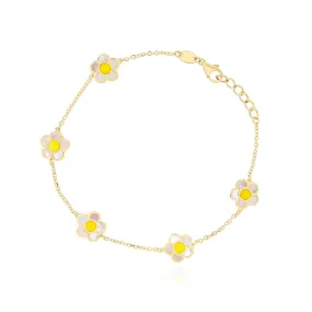 Mother of Pearl Daisy Bracelet