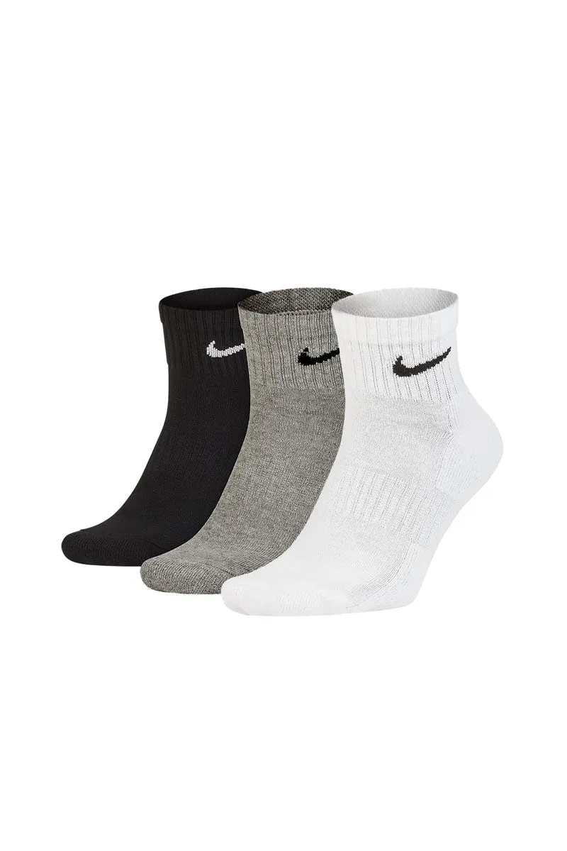 Nike Everyday Cushioned Calze da training alla caviglia (3 paia) - Multicolore