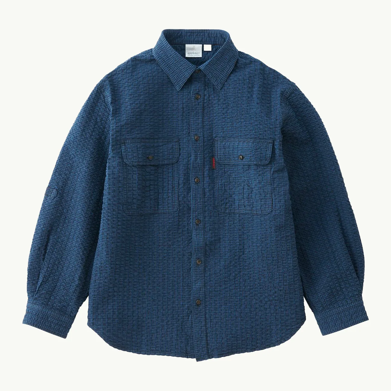 OG SEERSUCKER CANYON SHIRT ROYAL BLUE GARMENT DYE