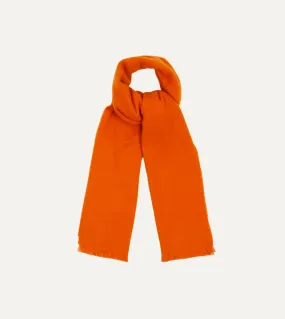 Orange Cashmere Scarf