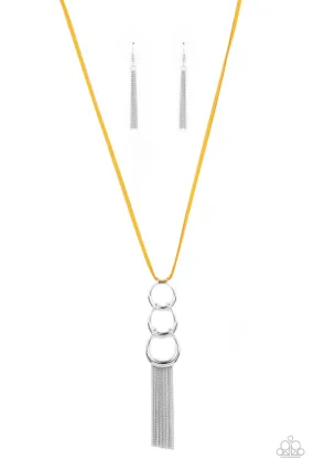 Paparazzi Industrial Conquest - Yellow Necklace