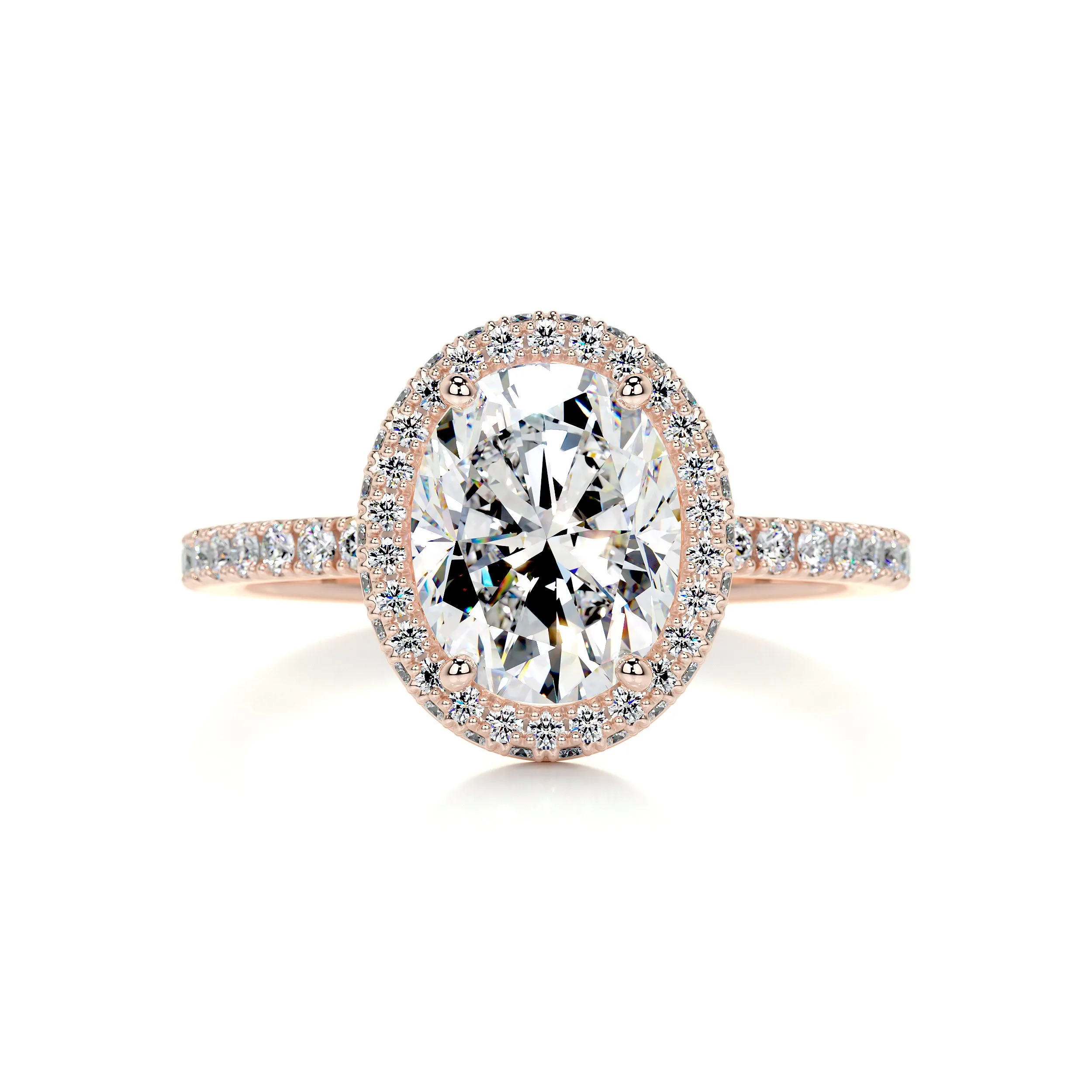 Parker Moissanite & Diamonds Ring -14K Rose Gold