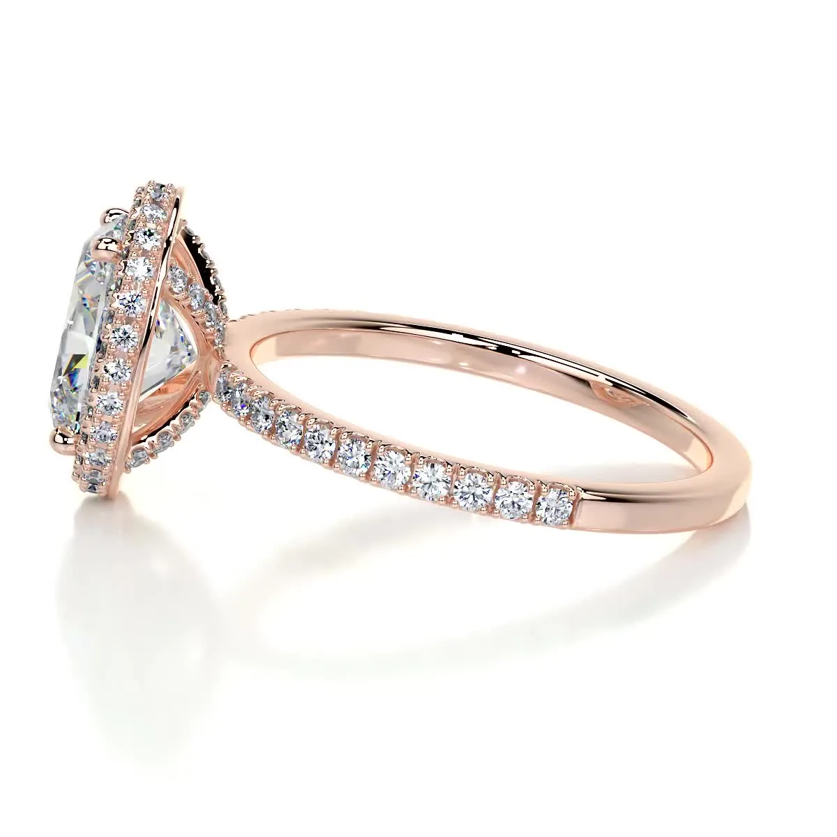 Parker Moissanite & Diamonds Ring -14K Rose Gold