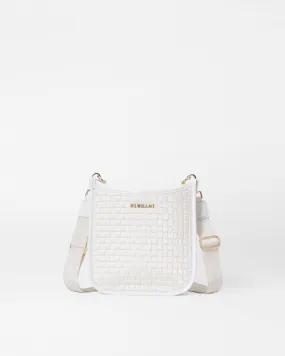 Pearl Metallic Small Woven Box Crossbody