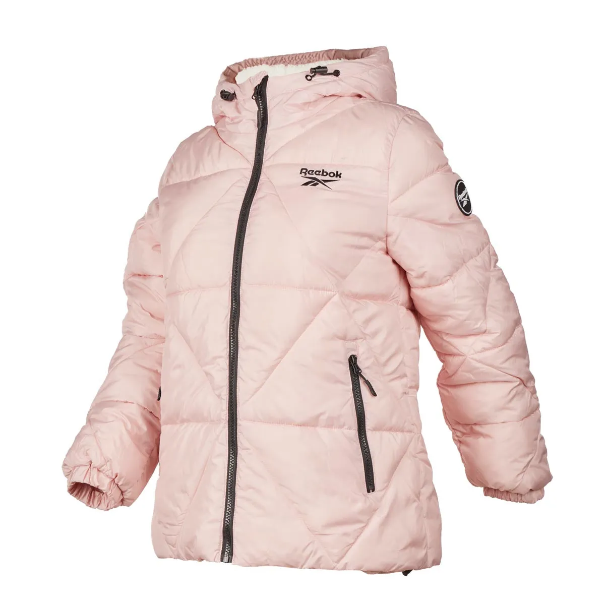 Reebok Women's Puffer Jacket with Sherpa Lining