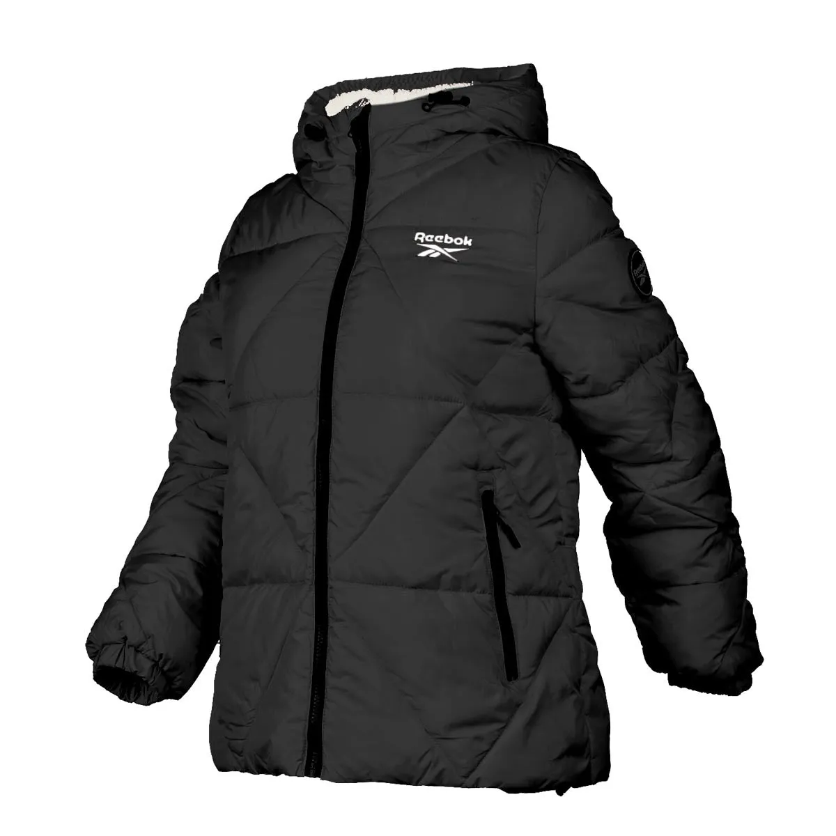 Reebok Women's Puffer Jacket with Sherpa Lining