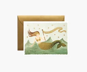 Rifle Paper Co. Vintage Mermaid Birthday Card